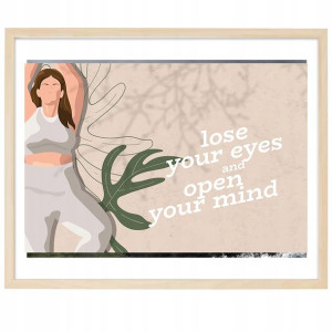PLAKAT Poziomy Obraz 21x29,7 cm Lose Eyes Wzory