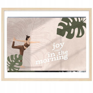 PLAKAT Poziomy Obraz 21x29,7cm Morning Yoga Wzory