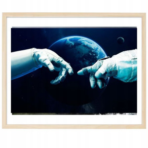 PLAKAT Poziomy Obraz 40x60cm Kosmos Miłość Wzory