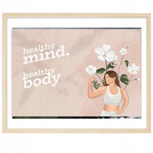 PLAKAT Poziomy Obraz 91x61cm Healthy Mind Wzory
