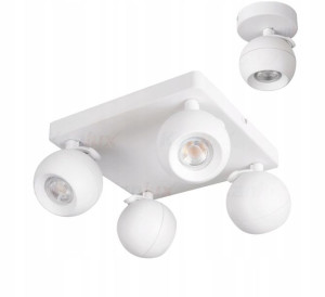 Kanlux GALOBA Lampa Sufitowa Kwadratowa Biała x4