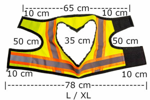 Kamizelka dla psa odblaskowa 4WILD -L/XL