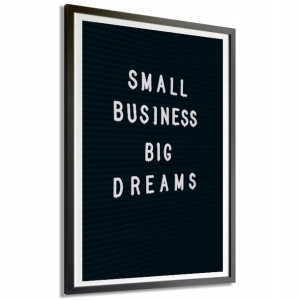 PLAKAT 140x100cm Small Business Big Dreams Wzory