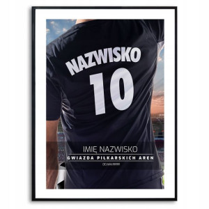 PLAKAT 29,7x42cm Prezent dla Piłkarza Personaliz