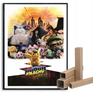 Plakat A3 29,7x42 Dla Fana PIKATCHU POKEMON Wzory