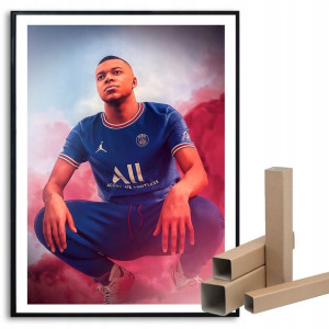 PLAKAT A3 29,7x42cm KYLIAN MBAPPE PSG Fana Wzory