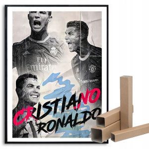 Plakat A3 29,7x42cm Ronaldo Cr7 Piłka Sport Wzory
