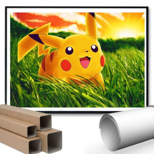 Plakat A3 42x29,7 Dla Fana PIKACHU PIKA PIKA Wzory