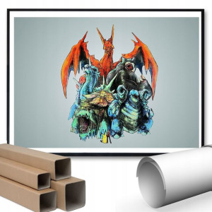 Plakat A3 42x29,7cm Dla Fana POKEMON CHARIZARD Wz