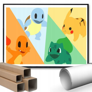Plakat A3 42x29,7cm POKEMON PIKACHU PIKA PIKA Wz
