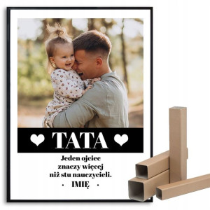 Plakat A3 Dzień Ojca Tata Nauczyciel Imię Wzory