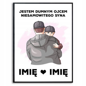 Plakat A3 Dzień Taty Prezent Personalizowany Wzory