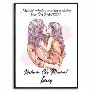 Plakat A3 Prezent Dzień Mamy Personalizowany Wzory