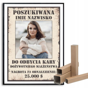 Plakat A3 Prezent Na Wieczór Panieński Poszukiwana