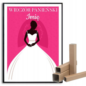 Plakat A3 Prezent Na Wieczór Panieński Twoje Imię