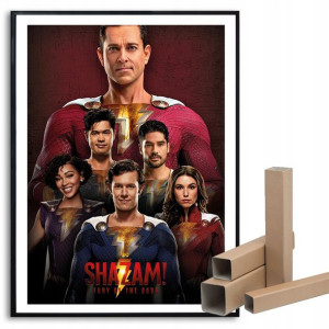 Plakat FILMOWY A3 29,7x42 SHAZAM GNIEW BOGÓW Wzory