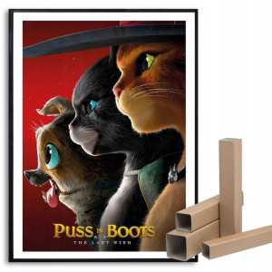 Plakat FILMOWY A3 29,7x42cm PUSS IN BOOTS Wzory