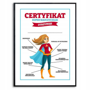 PLAKAT OZDOBNY A3 Dzień Nauczyciela Super Wzory