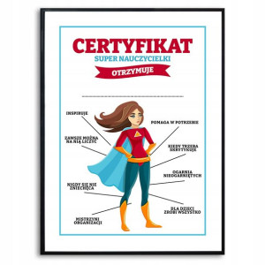 PLAKAT OZDOBNY A3 Dzień Nauczyciela Super Wzory