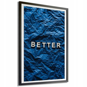 PLAKAT XXL 140x100cm Niebieskie Tło BETTER Wzory