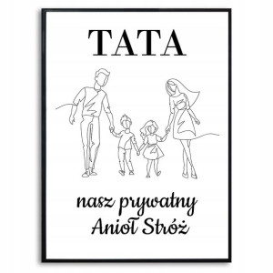 PLAKAT Obraz na Dzień TATY Dyplom Wzory 32x44,5