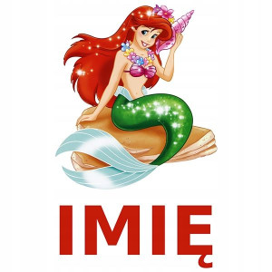 NAKLEJKA NA ŚCIANĘ 120cm dla Dziecka IMIĘ ARIEL