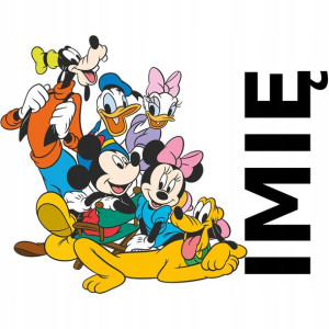 Naklejka Na Ścianę 120cm Dziecko Imię Miki Goofy