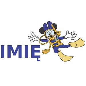 Naklejka Na Ścianę 120cm Kids Imię Minnie Myszka