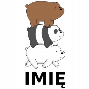 Naklejka Na Ścianę 120cm Xl Imię Ice Bear Misie