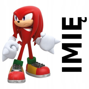 NAKLEJKA NA ŚCIANĘ 120x100 cm Knuckles Sonic IMIĘ