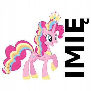 NAKLEJKA NA ŚCIANĘ 120x97 Kucyk Pinkie Pie IMIĘ