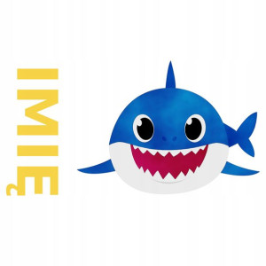 NAKLEJKA na Ścianę dla DZIECI BABY SHARK 60x120