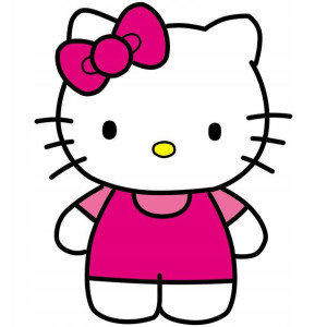 NAKLEJKA na Ścianę dla DZIECI HELLO KITTY 60x120