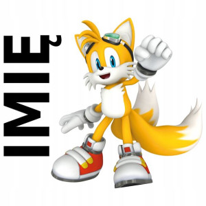 NAKLEJKA NA ŚCIANĘ DZIECI 120x100 Talis Sonic IMIĘ