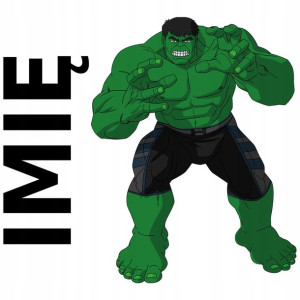 NAKLEJKA NA ŚCIANĘ XL 120cm dla Dziecka IMIĘ HULK