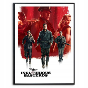 Plakat 32x44,5 Quentin Tarantino Bękarty Wojny Mix