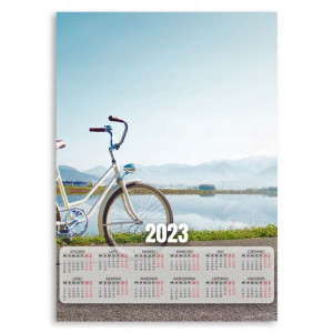 2023 KALENDARZ na ŚCIANĘ 50x70cm DAMKA BIKE Wzory