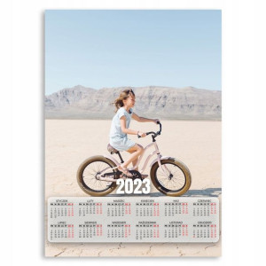 2023 KALENDARZ na ŚCIANĘ 50x70cm KIDS BIKE Wzory