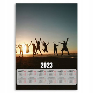 2023 Kalendarz Na Ścianę 50x70cm Przyjaciele Wzory