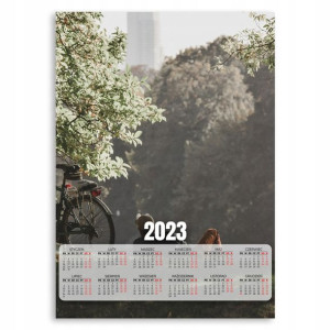 2023 KALENDARZ na ŚCIANĘ 50x70cm ROWER PARK Wzory