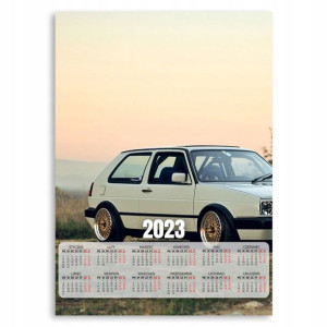 2023 Kalendarz Ścienny 50x70 Volkswagen Golf Wzory