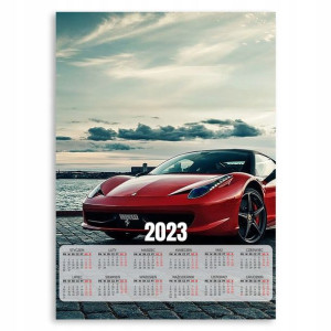 2023 KALENDARZ ŚCIENNY 50x70cm FERRARI Dużo Wzorów