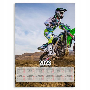 2023 Kalendarz Ścienny 50x70cm Moto Enduro Wzory