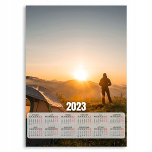 2023 Kalendarz Ścienny Plakat 50x70 Camping Wzory
