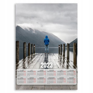 2023 Kalendarz Ścienny Plakat 50x70 Człowiek Wzory