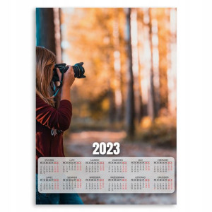 2023 Kalendarz Ścienny Plakat 50x70 Fotograf Wzory