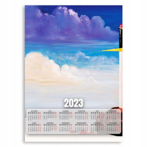 2023 Kalendarz Ścienny Plakat 50x70 Samurai Wzory