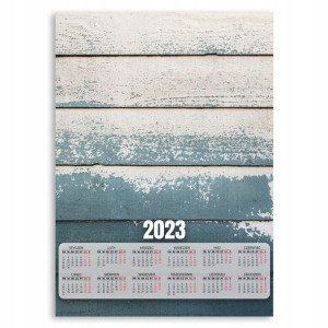2023 Kalendarz Ścienny Plakat 50x70cm Deski Wzory