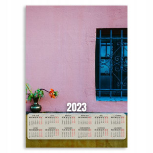 2023 Kalendarz Ścienny Plakat 50x70cm Kwiaty Wzory
