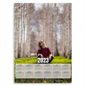 2023 Kalendarz Ścienny Plakat 50x70cm Ludzie Wzory
